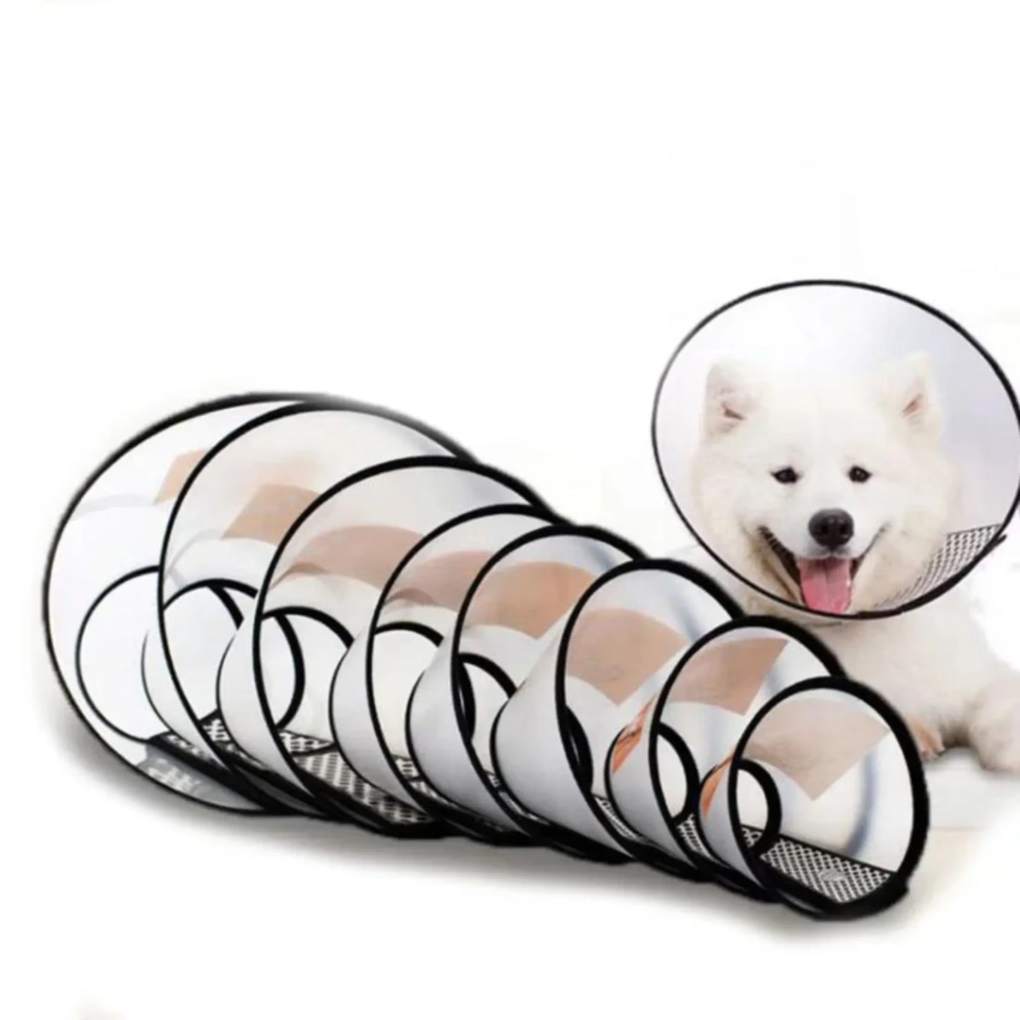 Elizabethan Collar for Small Large Dogs anti Bite Grasping Licking Collar Puppy Cat Recovery Cone Ring Pets Pet Care Accessories