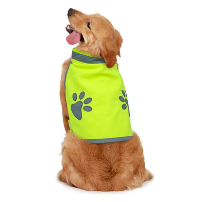 Reflective Dog Safety Vest High Visibility Fluorescent Pet Hi Vis Jacket Coat Dog Jacket Outdoor Pet Supplies