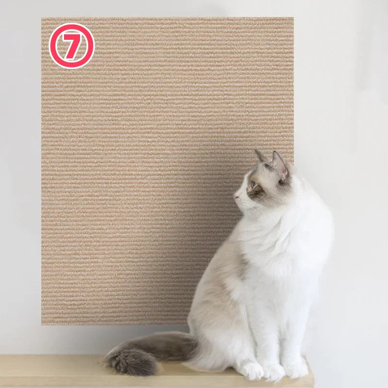 Trimmable Self-Adhesive Carpet Cats Scratch Board Wall anti Cat Scratch Sofa Diy Cats Scratch Board Sofa Protection Paws Sharpen