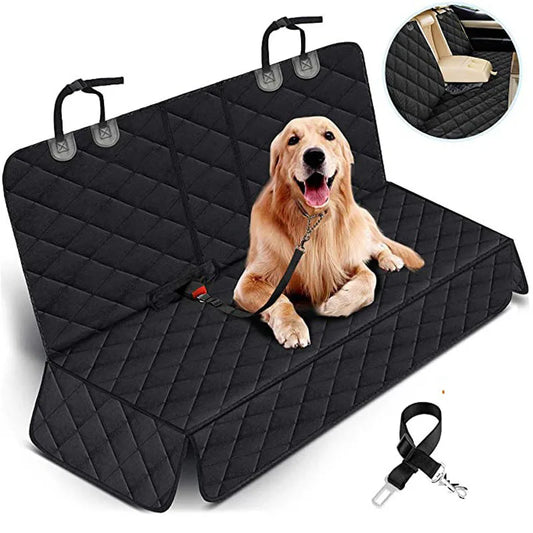 Car Dog Seat Cover for Back Seat Waterproof Auto Rear Pet Seat Protector Mat Nonslip Universal Safety Carrier for Outing Dogs