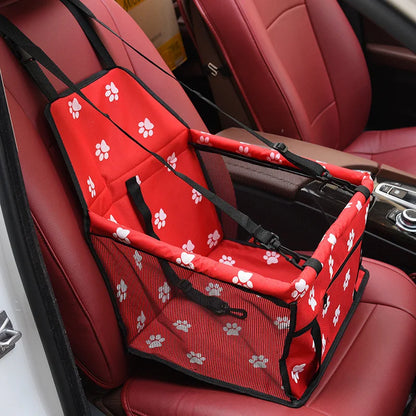 Premium Dog/Cat Car Seat Cushion with Waterproof Hanging Bag - Safe and Comfortable Travelling Experience