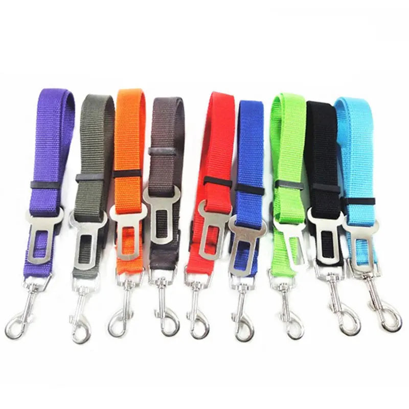 Car Dog Safety Buckle Pet Thickened Nylon Traction Elastic String Retractable Car Seat Belt Manufacturer