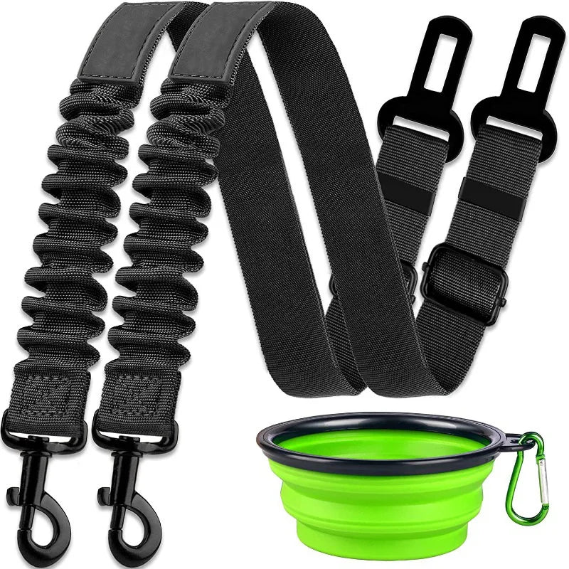 Car Dog Safety Buckle Pet Thickened Nylon Traction Elastic String Retractable Car Seat Belt Manufacturer