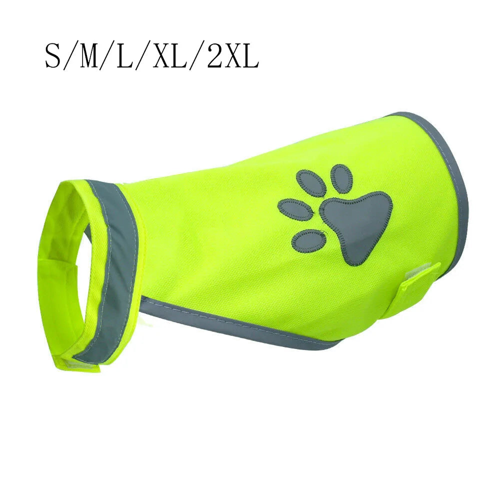 Reflective Dog Safety Vest High Visibility Fluorescent Pet Hi Vis Jacket Coat Dog Jacket Outdoor Pet Supplies