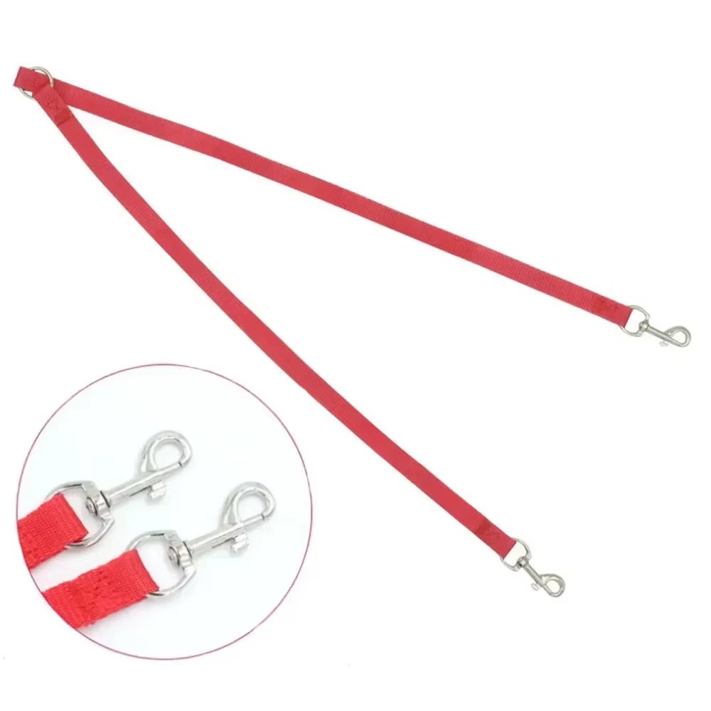 Walk Two Dog Traction Rope Coupler Nylon Double Leash Walking Leash for 2 Small Dogs Double Leash Dual Pet Puppy Cat Leads